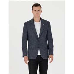 Lacivert Slim Fit Ceket