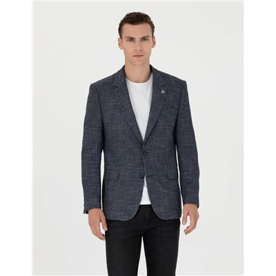 Lacivert Slim Fit Ceket