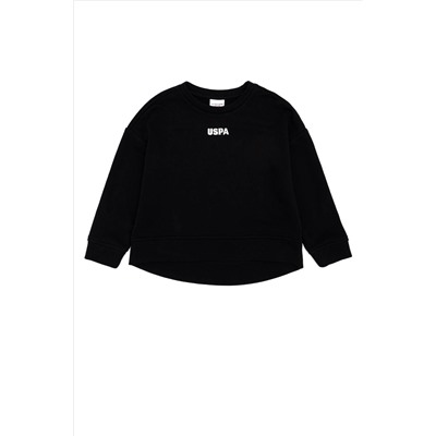 Çocuk Siyah Basic Sweatshirt