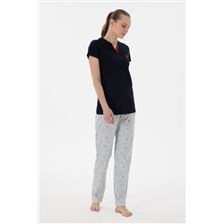 Kadın Lacivert Pijama Takımı