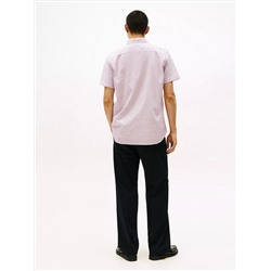Short-Sleeve Stripe Oxford Shirt