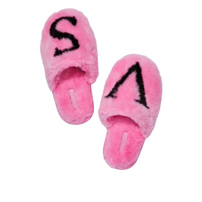 VICTORIA'S SECRET Closed Toe Faux Fur Slipper