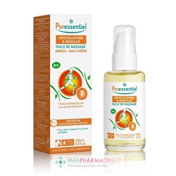 Puressentiel Articulations et Muscles Huile de Massage aux 7 Huiles Essentielles + 4 Huiles Végétales BIO 100ml