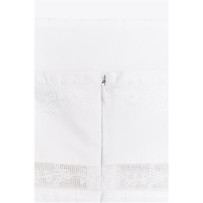 EMBROIDERED POPLIN DRESS