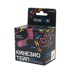 Кинезио тейп "Pro", 5 м x 5 см, розовый