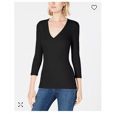I.N.C. International Concepts Women's Ribbed Top