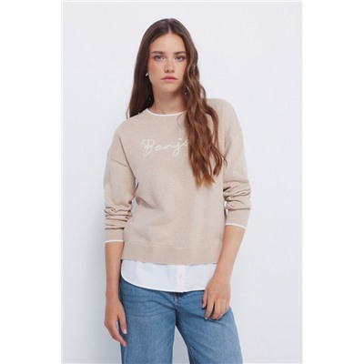 Jersey "Bonjour" combinado