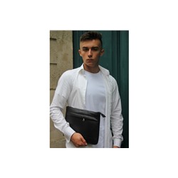 Bolso de mano de piel Hadiu Negro