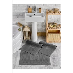 TABEA HOME Antrasit Ayak Havlusu-paspas Seti 3'lü 780gr. TBA0304