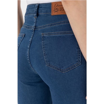 Kadın Mavi Toothpick Fit Jean Pantolon