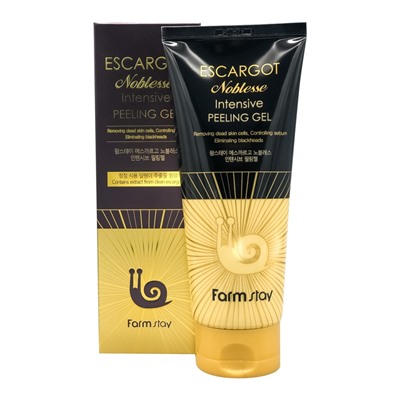 FarmStay Escargot Noblesse Intensive Peeling Gel Гель для лица с муцином королевской улитки 180мл
