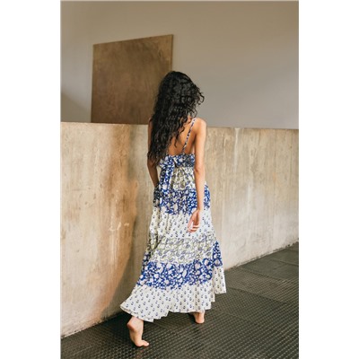 PATCHWORK PRINT PANEL DRESS