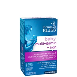 Mommy's Bliss, Baby Multivitamin + Iron