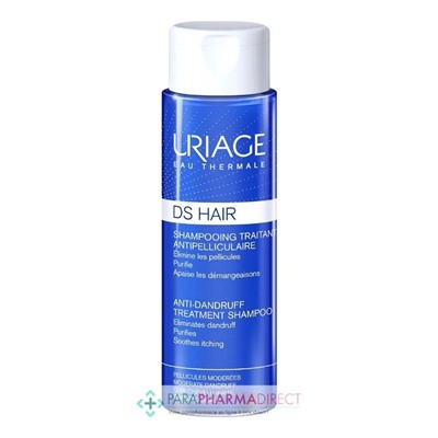 Uriage DS HAIR Shampooing Traitant Antipelliculaire Pellicules Modérées Cuir Chevelu Irrité 200 ml