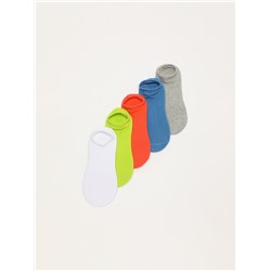 5-PACK OF BASIC NO-SHOW SOCKS