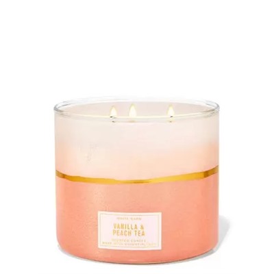 White Barn VANILLA & PEACH TEA 3-Wick Candle