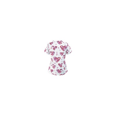 Trust Your Journey Scrubs Empower Pink Print Top