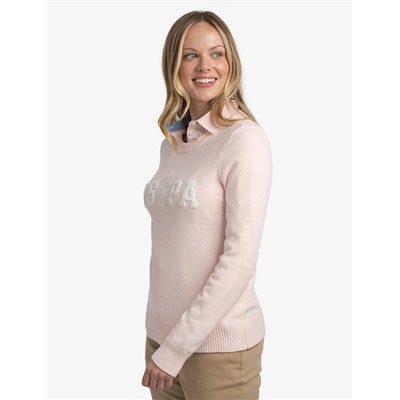 USPA LOGO CREW NECK SWEATER