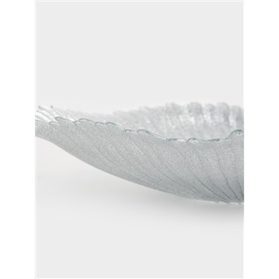 Ваза для фруктов, 40х8 см, стекло Р, серебристая, Avila