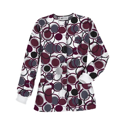 UA Circle Games White Scrub Jacket