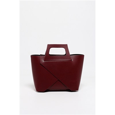 Bolso de piel Rita Burdeos