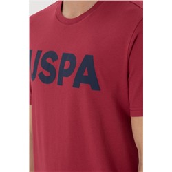 Erkek Regular Fit Bisiklet Yaka Vişne Basic Tişört