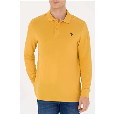 Erkek Hardal Basic Sweatshirt