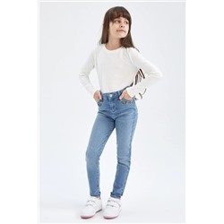 Defacto Kız Çocuk Skinny Fit Jean Pantolon Y6873A622WN