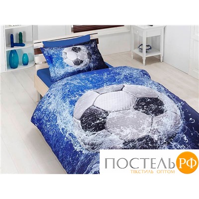 Постельное белье "Карвен" (сатин 3D )1,5 спальн.( Football ) (арт. N034 Football)