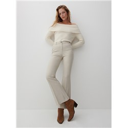 Pullover aus geripptem Strickstoff