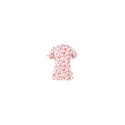 UA Day At The Beach Black Scallop Neck Print Scrub Top