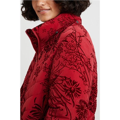 Chaqueta 3/4 acolchada flocado