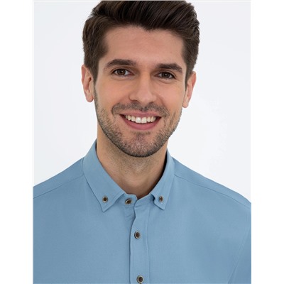 Mavi Regular Fit Uzun Kollu Gömlek