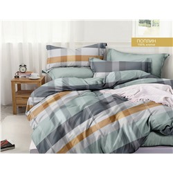 Постельное белье Зима-Лето из поплина с окантовкой ЗЛПО29-1464