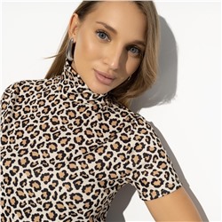 Водолазка с анималистичным принтом, Сила нежности (leopard print)