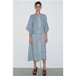 LIMITED EDITION LINEN BLEND SHIRT DRESS