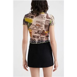 Camiseta slim tul periódicos