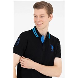 U.S. Polo Assn. Erkek Siyah Polo Yaka T-shirt G081GL011.000.1571222.VR046