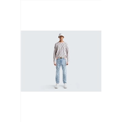 United Colors of Benetton Erkek Mix Meyve Desenli Koton Kazak 123P1094K1042-901