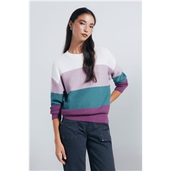 Jersey color block algodón