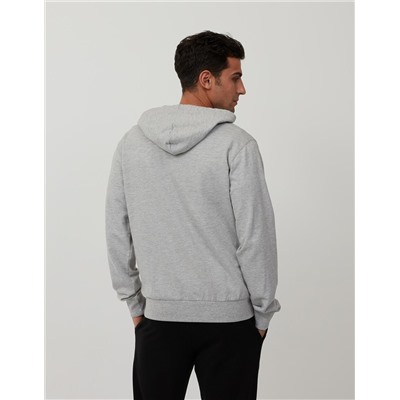 Chaqueta de Punto con Capucha, Gris