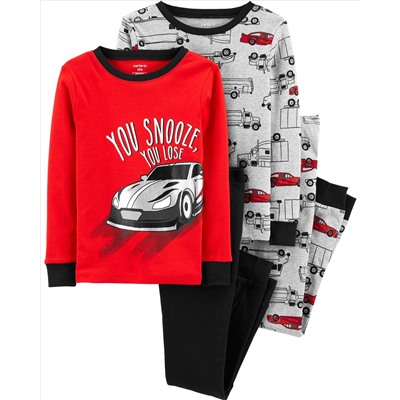 Carter's | Kid 4-Piece 100% Snug Fit Cotton PJs