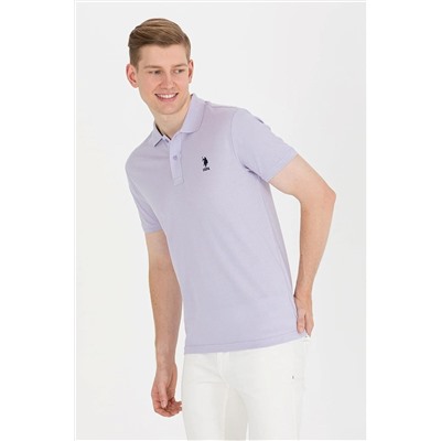 U.S. Polo Assn. Erkek Lila Polo Yaka Basic T-shirt 50264891-VR049