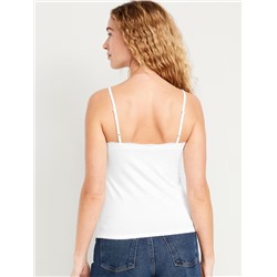 Lace-Trim Cami Tank Top