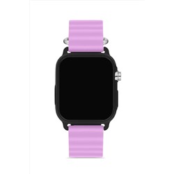 Aqua Di Polo 1987, Mor Silikon Unisex Dijital Led Kol Saati APWR033311