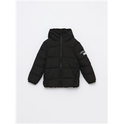 QUILTED JACKET WITH SLOGAN