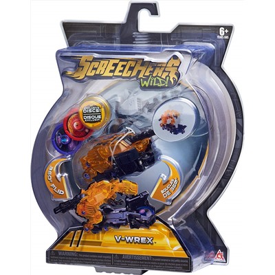 Screechers Wild - Level 2 Toy Vehicle, 4" x 2", Yellow