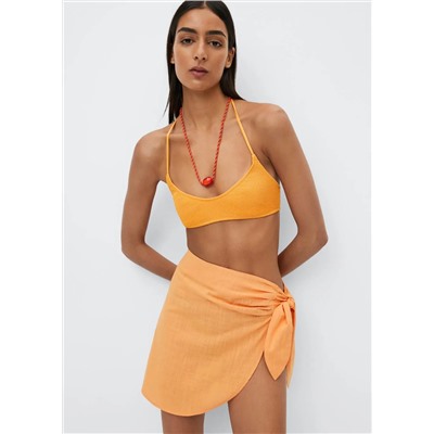 Pareo lazo algodón -  Mujer | MANGO OUTLET Melilla