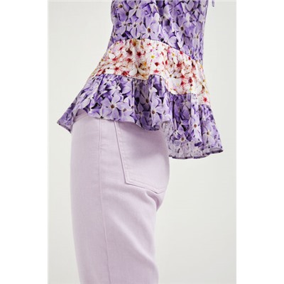 Top de tirantes floral