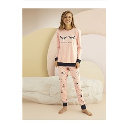 Sevim 13908 Baskılı Pijama Takım